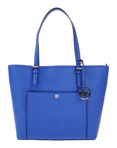 michael kors royal blue tote|Michael Kors blue handbags clearance.